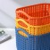Storage basket with handles "Weaving", plastic, 24 × 16 × 13 cm, color mix