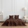 Cover with pillowcases "Bridget", size 230x250 cm, brown color