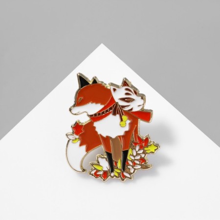 Icon "Japan" fox, color in gold-2