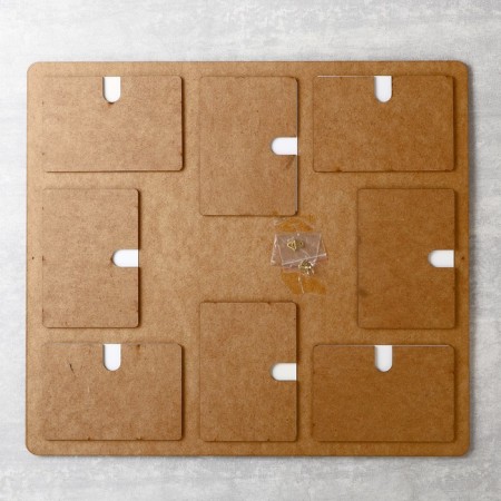 Photo frame of HDF "Our family" in 8 photos 10x15 cm (plastic screen)-3