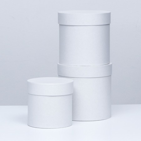 Set of boxes 3V1 "White", 15 x 15, 18 x 18, 19 x 19 cm
