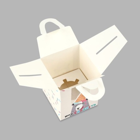 Capcake box, confectionery packaging, 1 cell “I Carry Sweetness”, 9 x 9 x 11 cm-4