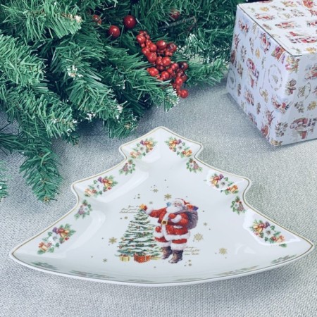 Dish Lenardi, 17.5x14.5 cm, New Year print