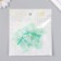 Decor for creativity Textile Embroidery "Green butterfly" 4.5x4 cm