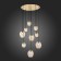 Suspended chandelier ST LUCE. SL1188.303.09. Idesia. 9x40 W, E14/E27, 87x87 cm, brass color