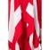 Cardigan female, size 42, red color, white