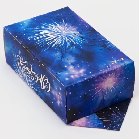 New Year. Gift box - New Year's Folding Candy "Miracles", 14 x 22 x 8 cm.-1