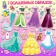 Magnetic set "Princesses Disney: Ariel, Rapunzel, Belle", in the box