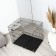 A cage with a hatch for dogs and cats, 85 x 60 x 70 cm, black