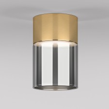 Luminous Ceiling accent Elektrostandard, Lumen LED 10 W, 80x80x120 mm, IP20, brass color