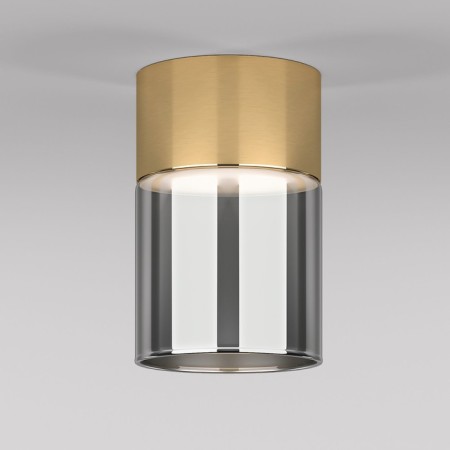 Luminous Ceiling accent Elektrostandard, Lumen LED 10 W, 80x80x120 mm, IP20, brass color