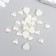 Decor for creativity plastic "Pearl heart" 1.2x1.2 cm