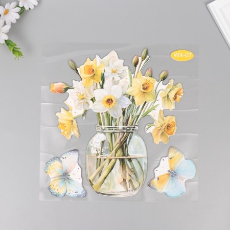 Interior plastic sticker "Narcissus" 40x31 cm
