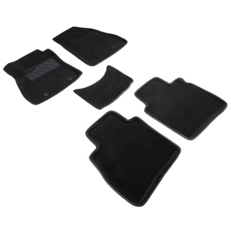 Pile rug for Nissan Tiida (C13), 2015-, black
