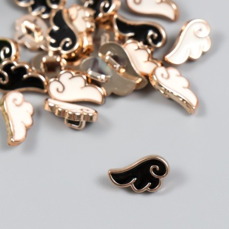 Buttons plastic for creativity on the leg "cloud" set of 20 pcs mix 1.5x0.9 cm-1