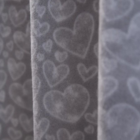 Fleet “Watercolor Hearts” plaid, size 100x118 cm, color gray color-3