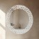 Mirror, wall, with sandblasting graphics, d = 70 cm