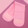 Gel SPA-mask for the neck, reusable, on Velcro, 46 ​​x 10 cm, pink color