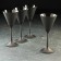A set of glasses "Pordline", 90 ml, 4 pcs, black color