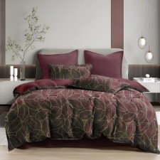 Sofi de Marko Beverli bedding bedding, size 230x250 cm, 160x220 cm - 2 pcs, 50x70 cm - 2 pcs, 70x70 cm - 2 pcs, color Bordeaux