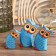 Souvenir tree "owls" (set 3 pcs: 10, 9 and 7 cm)