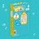 Musical telephone "Baby Chip", sound, color yellow