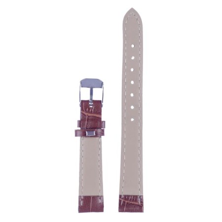 Watch strap, 14 mm, 19 cm, brown reptile-2