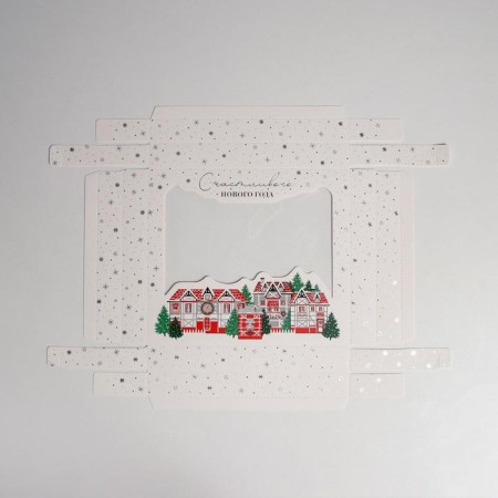 Gift box "Crystal", 23.5 x 20.5 x 5.5 cm, New Year-5