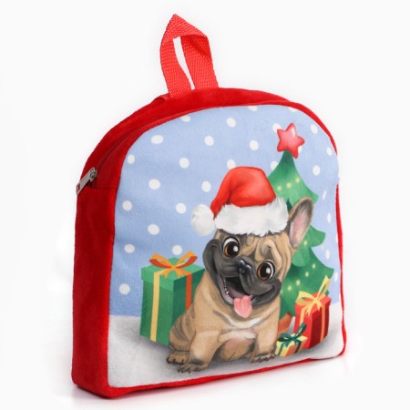 New Year's children's backpack "Pesik at the Christmas tree", 26 × 24 cm, for the New Year-8