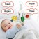 Suspension - Bonnie Bunny rattle, gap, squeak, rursing, on a crib, stroller, crumb me