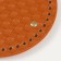 The basis for knitted products to the leatherette "Round braid" brown 15x15 cm