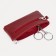 Key of zipper, length 13, 5 cm, 2 rings, red color