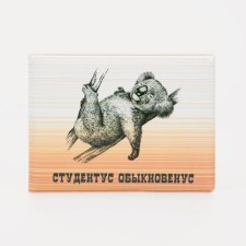 Cover for a student ticket, white/orange color