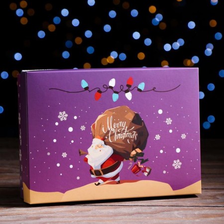 Gift box team "New Year's Wizard", 21 x 15 x 5.7 cm