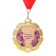 Jubilee medal with the ribbon "65 years. Flowers", D = 70 mm
