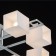 Tetro chandelier, 8x60W E14, silver color, chrome