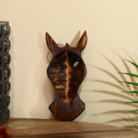 Mask "Zebra" Albezia 19x9x4 cm-1