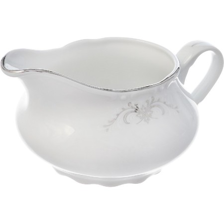 Tea Service 6/9 Constance, decor "Gray ornament, platinum layout", 15 items-2