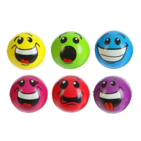The ball "Smiley", soft, 6.3 cm, species mix-1