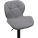 Baric stool Trio metal/eco -leather, black/gray 48x52x86 cm