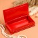 Casket - a bill "Patterns", 8.5 × 17 cm, red, lacquer miniature