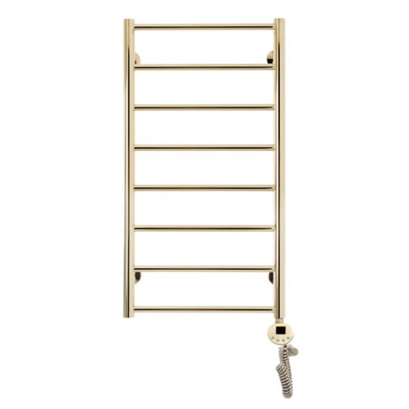 Domoterm electric heated towel rail "Medea" P8, 400x800 mm, right, gold-1