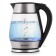 Electric kettle Vitek VT-7037, glass, 1.7 l, 2200 watts, black-silver