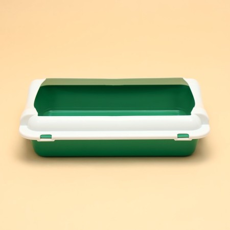 Medium toilet with 36 x 26 x 9, green/white-1