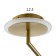 LUSTER "Butterflies" LED 68W 3000-6000K gold 50x50x27.5 cm Bayerlux