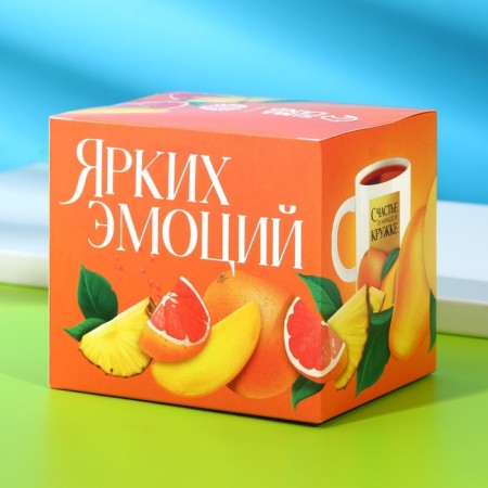 Set of mug and tea "Juicy days", 50 g.-4