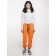 Joggers for the boy "Lucky", height 128 cm, orange color