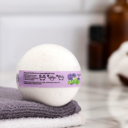 Gimalayan salt bomb "Dobroparov" Lavender-Mentol, 110 g-1