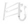 Electric towel Domoterm 109-5, 500x710 mm, right, white matte
