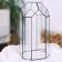 Florarium "greenhouse" (silver seams)
